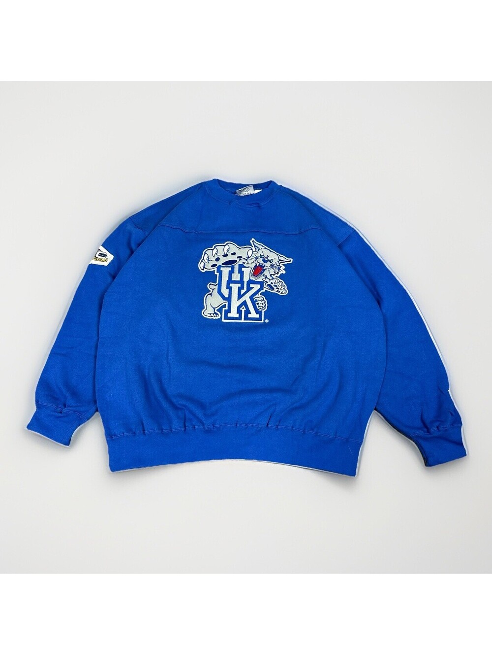 VTG 90s University Of Kentucky Big Logo Sweatshirt Spell Out Lee Sport XL NEW